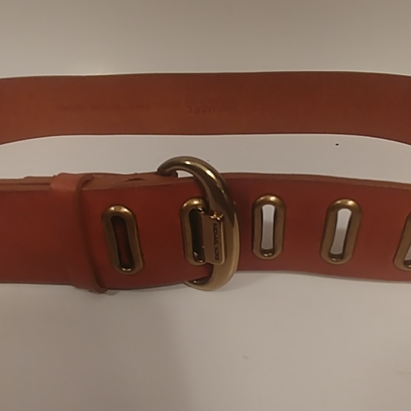 Michael Kors Brown Leather Belt sz S - Picture 3 of 6